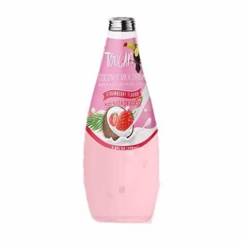 Toucan Coconut Nata De Coco Strawberry 12/290 ml - General Distribution