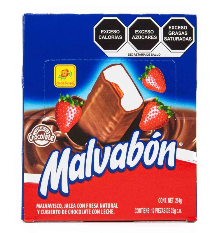 De la Rosa Malvabon fresa display 24/12ct. - General Distribution