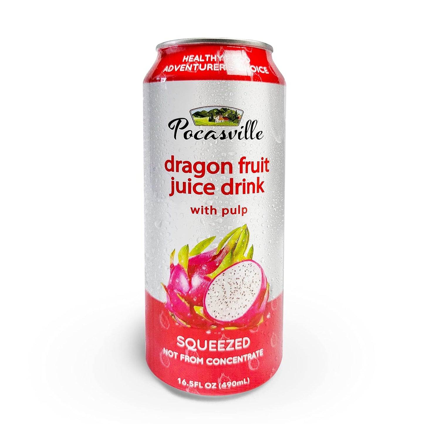 Pocasville Dragon Fruit Juice 12/16.5oz - General Distribution