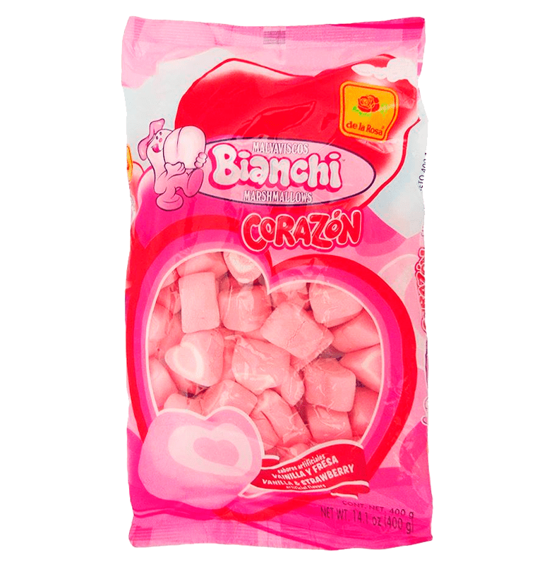 De la Rosa Bianchi Malvavisco Corazon 15/400gr - General Distribution