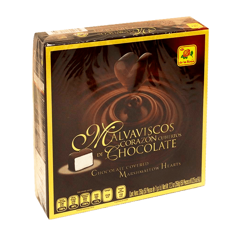 De la Rosa Bombon Corazón c/chocolates 50 pz - General Distribution