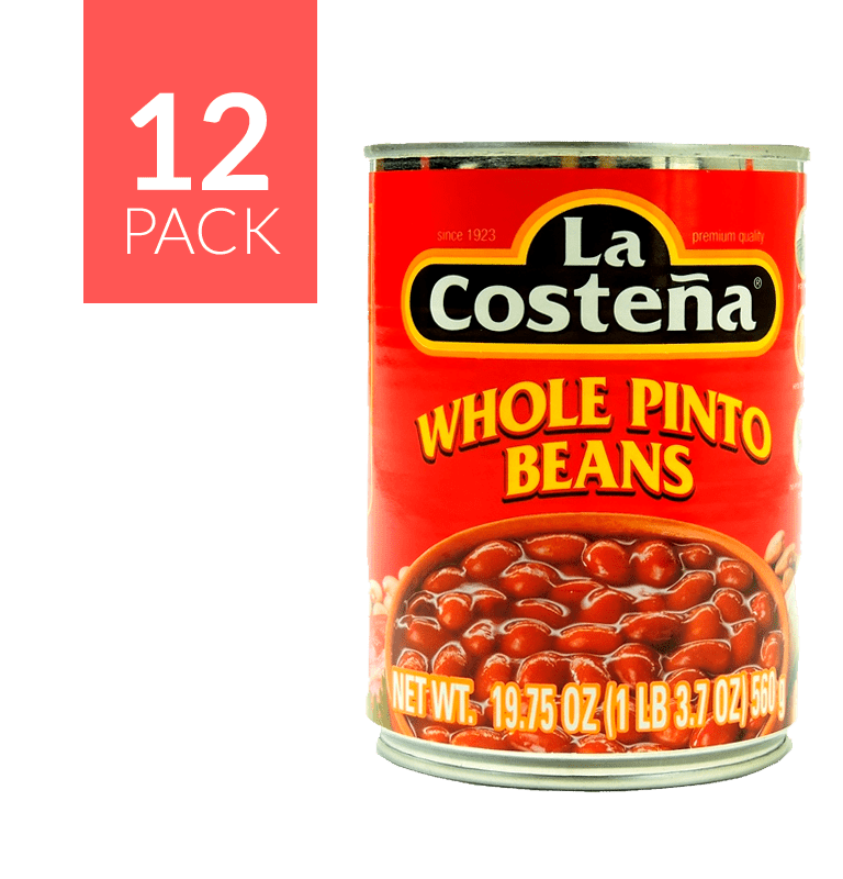 La Costeña Whole Pinto Beans 12/19.75oz - General Distribution