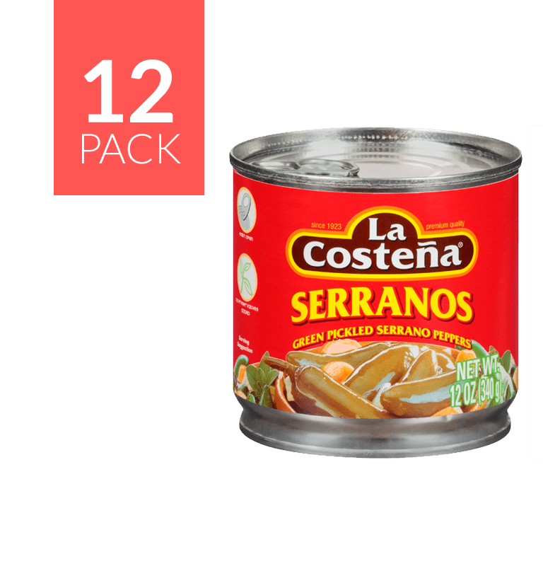 La Costeña Serrano 12/12oz - General Distribution