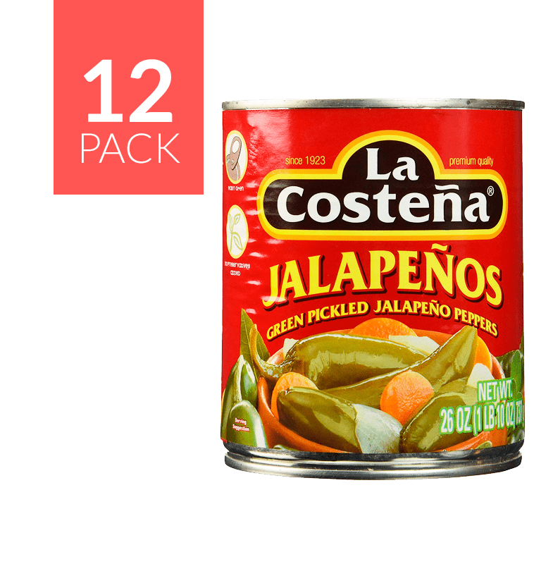 La Costeña Whole Jalapeño 12/26oz - General Distribution