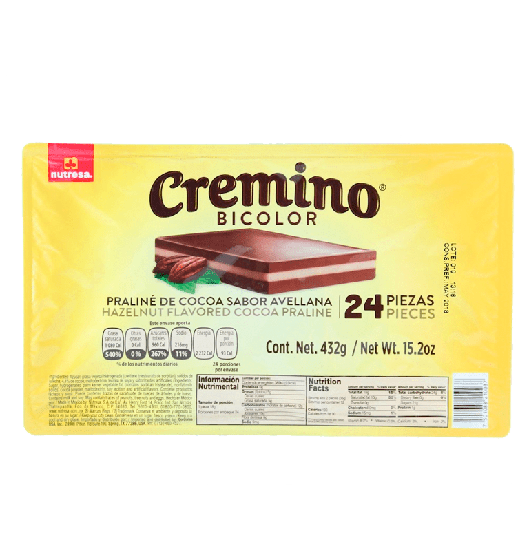 Nutresa Cremino Bicolor 1/24 - General Distribution