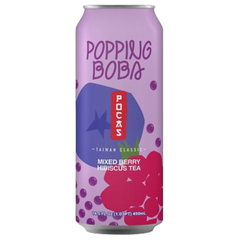 Pocas Popping Boba Mixed Berry Hibiscu Tea Drink 24/16.5 OZ