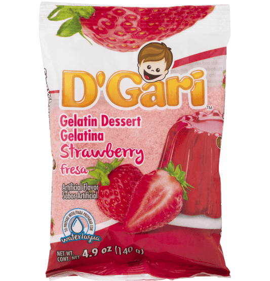 D Gari Gelatin Strw/Water 24/4.2oz - General Distribution