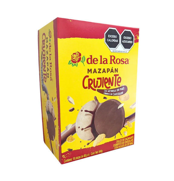 De La Rosa Mazapan Crujiente 16 piezas de 40 gr