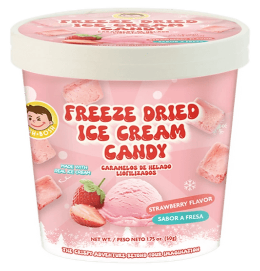 Pocas Freeze Dried Ice Cream Strawberry 12/1.75 oz - General Distribution