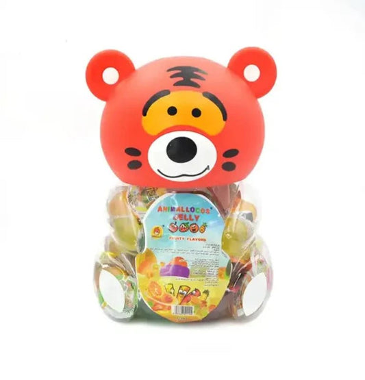 Juicy Chew Fruit Jelly Animal Jar Tigre 6/26 Oz - General Distribution