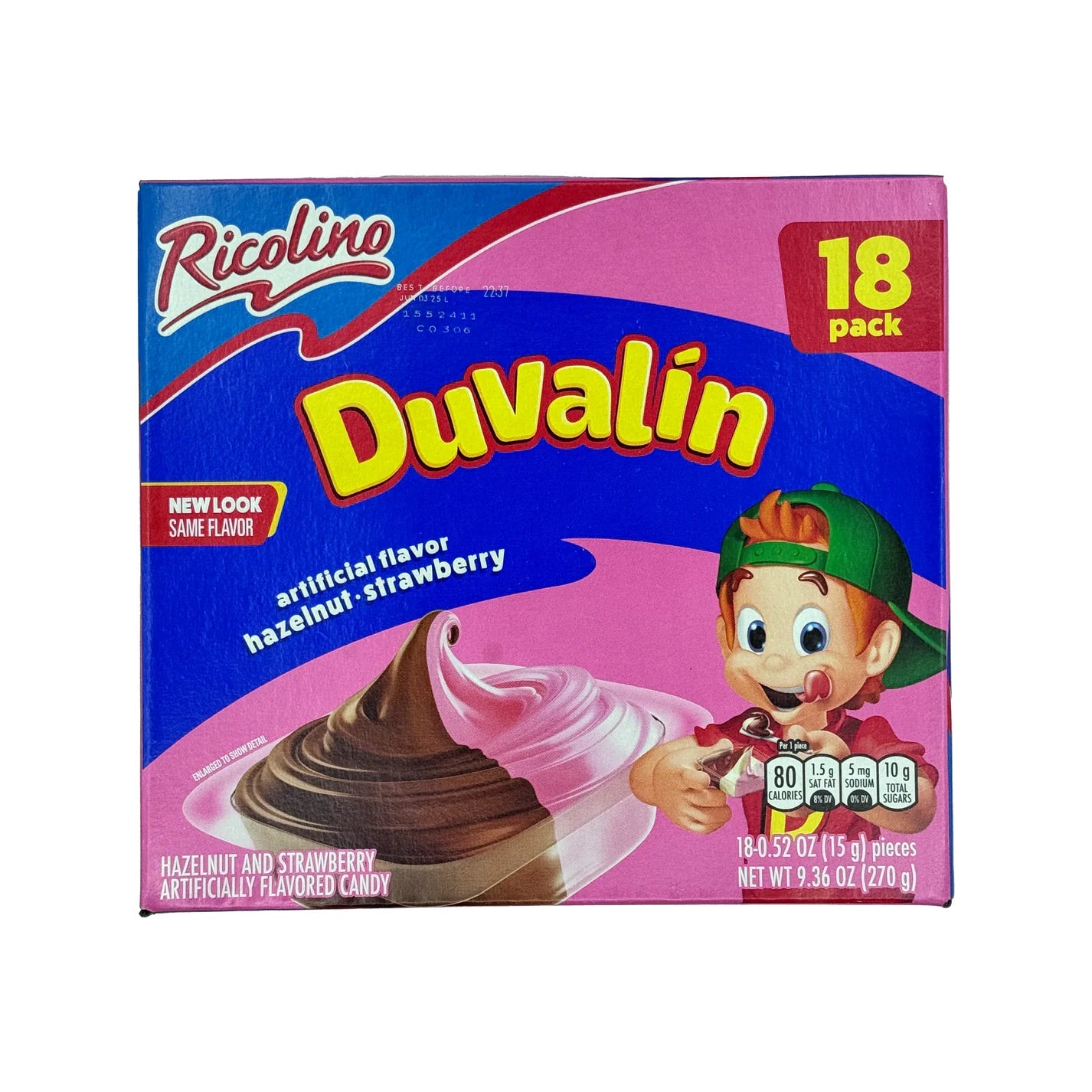 Ricolino Duvalin Strawberry - Avellana 24/18 - General Distribution