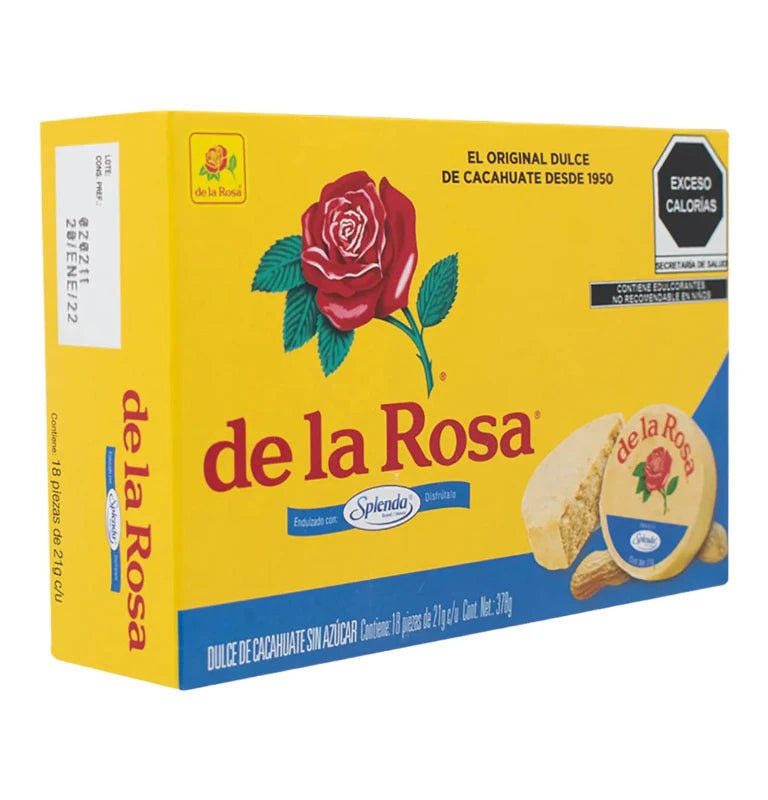 De la Rosa Mazapan Sin Azucar 24/18