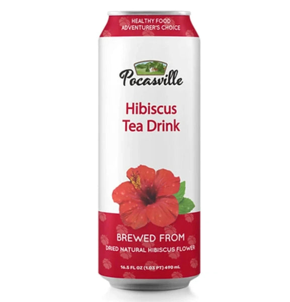 Pocasville Hibiscus Juice Drink 12/16.5 Oz