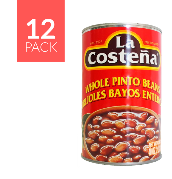 La Costeña Whole Pinto Beans 12/40oz