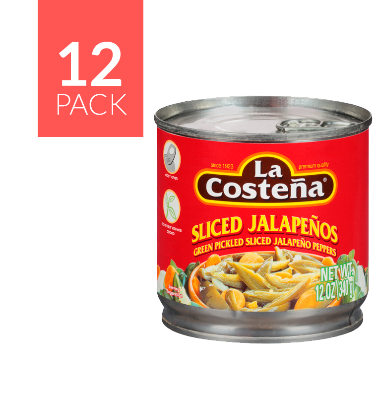 La Costeña Sliced Jalapeño 12/12 oz