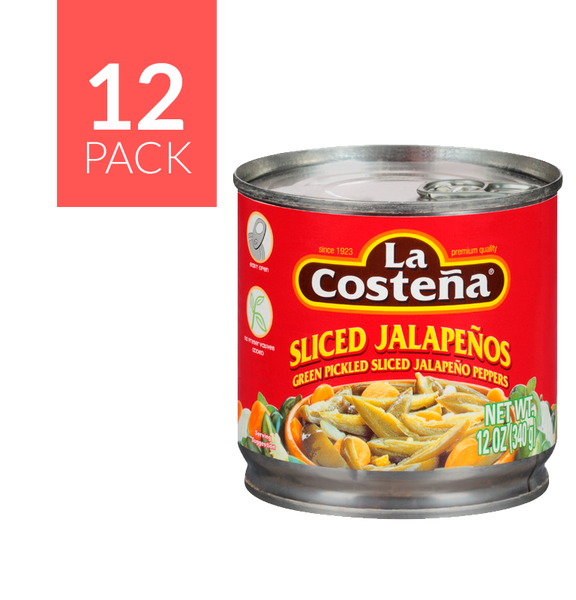 La Costeña Sliced Jalapeño 12/12 oz