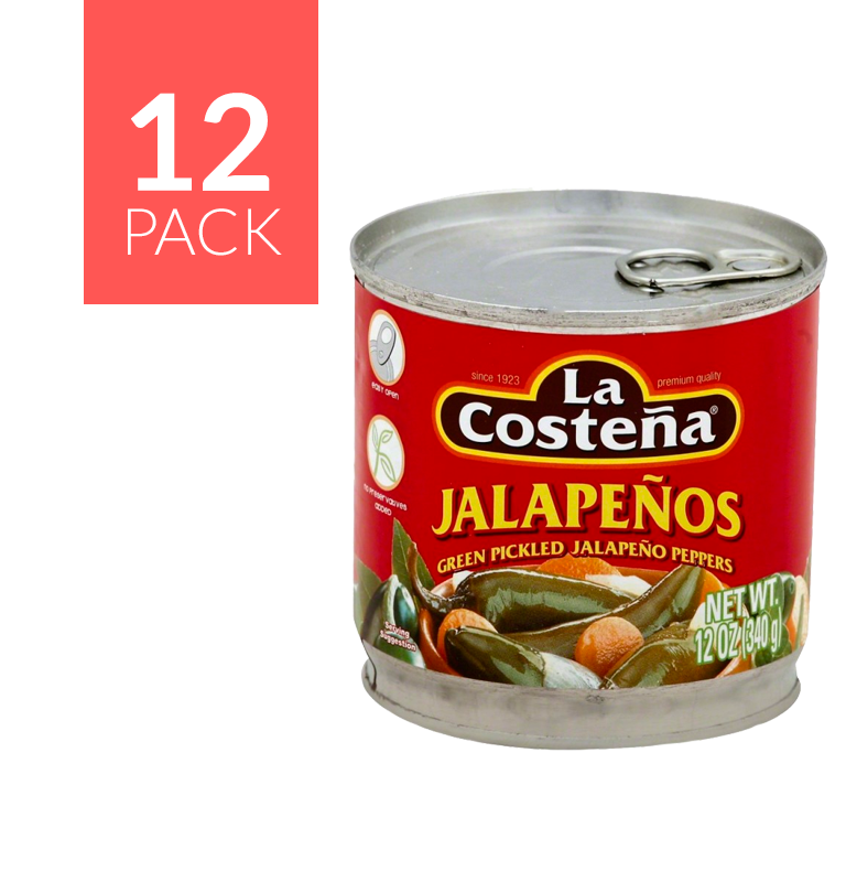 La Costeña Whole Jalapeño 12/12oz