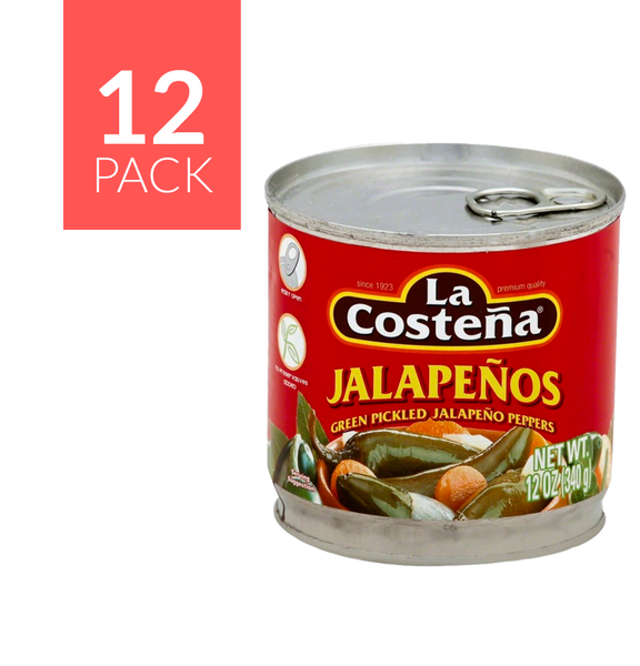 La Costeña Whole Jalapeño 12/12oz