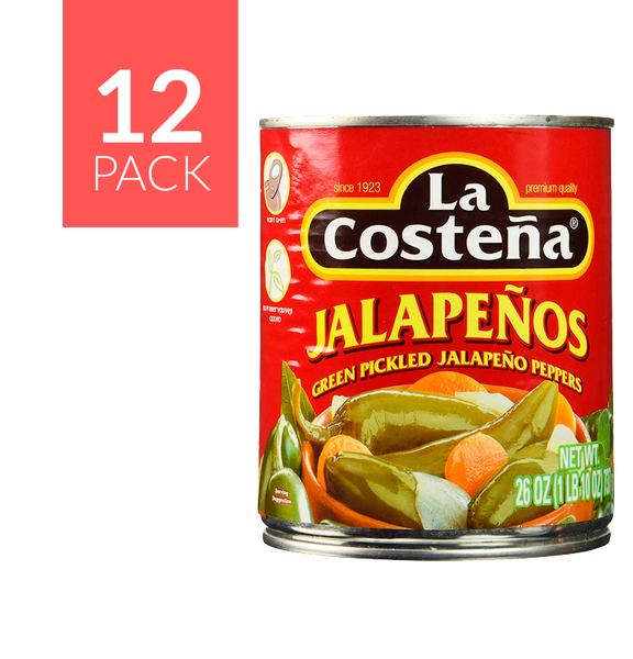 La Costeña Whole Jalapeño 12/26oz