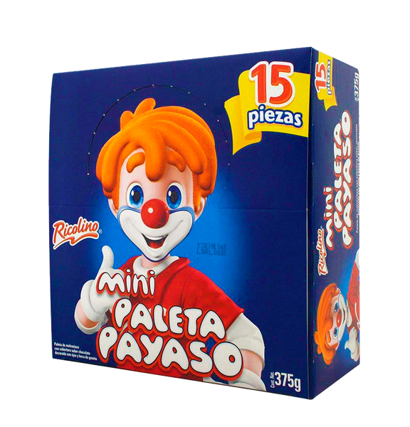 Ricolino Paletas Payaso Display Mini 12/15