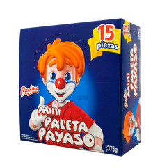 Ricolino Paletas Payaso Display Mini 12/15