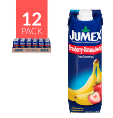 Jumex Tetra Fresa-Platano 12 Pack de 33.8oz