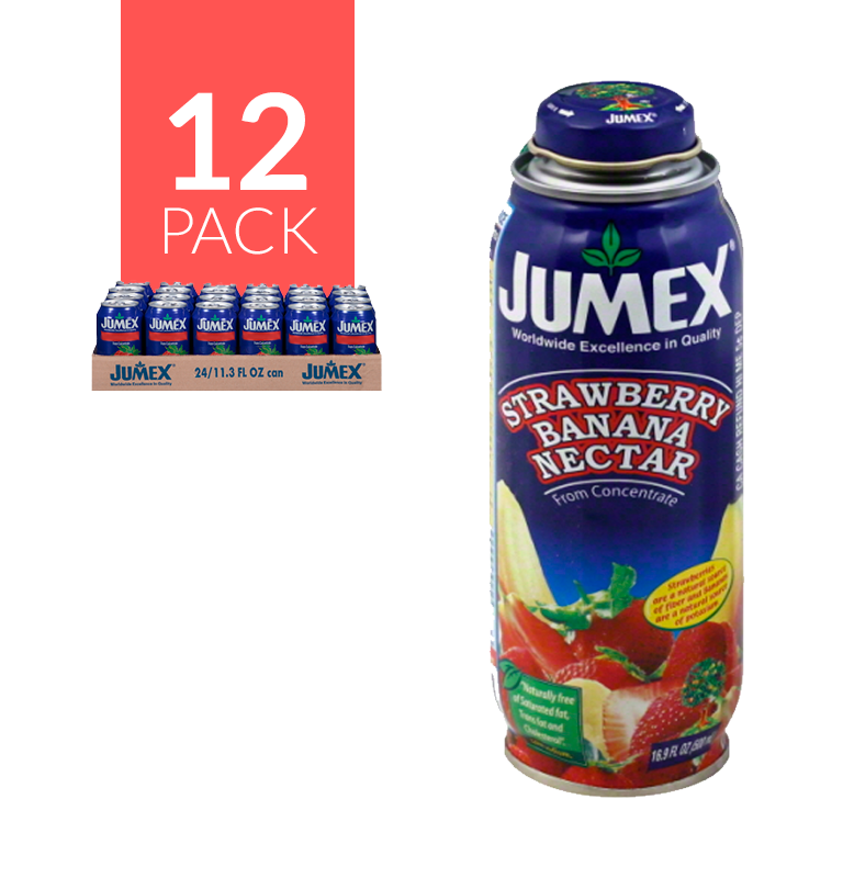 Jumex Lata Botella Fresa/Banana 12 pack de 16.9oz