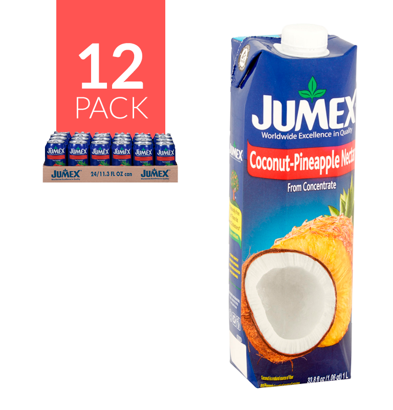 Jumex Tetra Coco/Piña 12 pack de 33.8oz