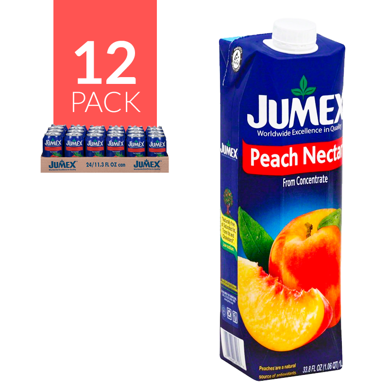 Jumex Tetra Durazno 12 pack de 33.8oz