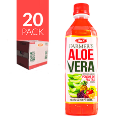 Okf - Aloe Drink Ponche de Frutas 20 Pack de 500 ml