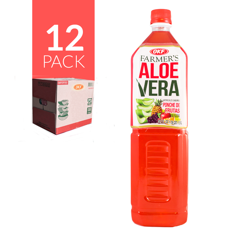 Okf Aloe Drink Ponche de Frutas 12 Pack de 1,5 ml