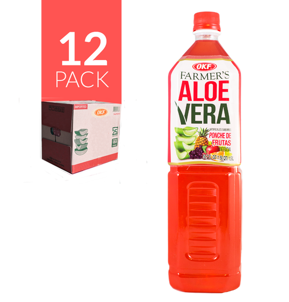 Okf Aloe Drink Ponche de Frutas 12 Pack de 1,5 ml