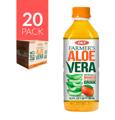 Pack de 20 botellas de Okf-Aloe de Mango de 500ml.