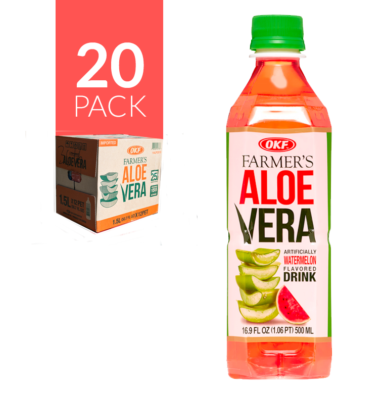 Okf Aloe Drink Sandía 20 pack de 500 ml